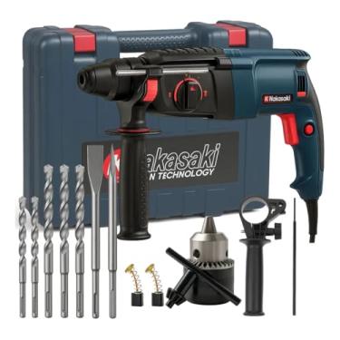 Imagem de Martelete Rompedor Rotativo Furadeira 960W 12 Peças Ponteira Talhadeira Brocas (220, Volts)