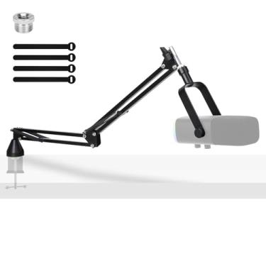 Imagem de YOUSHARES Braço De Microfone Perfil Baixo - Para Blue Yeti Fifine Am8 K688 Quadcast Solocast At2020, Ajustável Podcast, Streaming E Estúdio Jogos