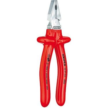 Imagem de Knipex 0207200 alicate de combinação de alta alavancagem, classificação de 1000 volts, 20 cm