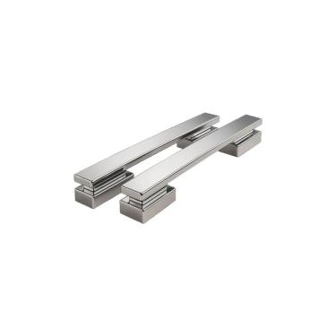 Imagem de Puxador Para Porta Home Duplo 600mm Inox Polido Zen Design