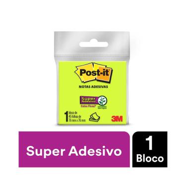 Imagem de Bloco Adesivo Post It 3M Verde 76x76mm 45 Folhas