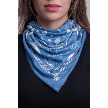 Imagem de Bandana Texas Farm - Loose - Bn016 - Azul Único, Único