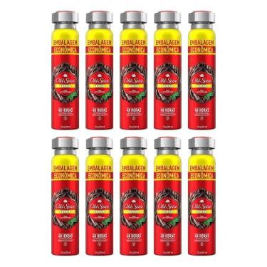 Imagem de Kit 10 Desodorante Old Spice Lenha Aero 124g Cada
