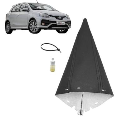 Imagem de Revestimento Coifa Courvin Console Alavanca Câmbio Manual Compatível Com Etios Hatch 2013 Á 2021