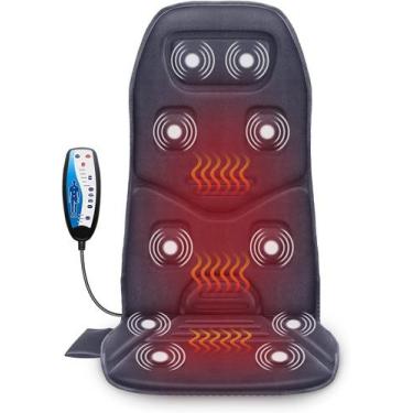 Imagem de Almofada de cadeira de massagem COMFIER Back Massager com cinza quente