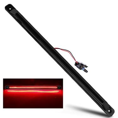 Imagem de D-Lumina Conjunto de barra de luz de liberação de porta traseira LED Lente fumê vermelha para Chevy Silverado GMC Sierra 2500HD 3500HD 2001-2014 Dually Pickup Truck, alimentado por 54-SMD luz traseira