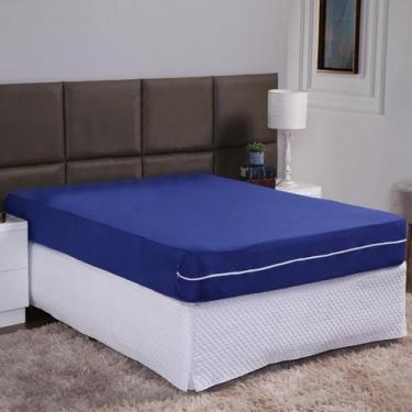 Imagem de Capa De Colchão Queen 30Cm Zíper Protetor Malha Lisa 1 Peça - Ametista