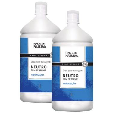 Imagem de Combo 2un óleo de massagem corporal neutro dágua natural - D'Água Natu
