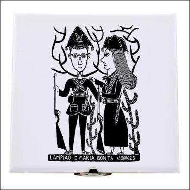 Imagem de Xilogravura Lampião e Maria bonita no azulejo - @meu.brasao