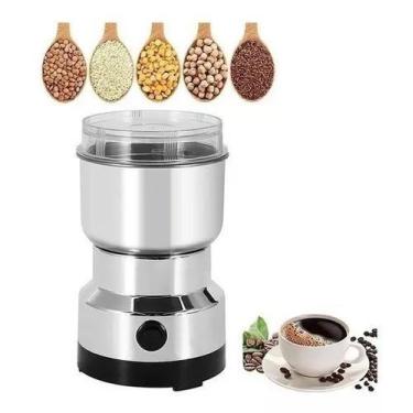 Imagem de Moedor E Triturador De Café Grãos Sementes Eletrico Inox - SHOP ALTERN