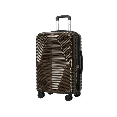 Imagem de Mala Travelux Samedan Média 23 Kg Marrom - Expansível e Cadeado TSA