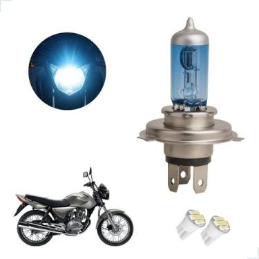 Imagem de Lâmpada Super Branca H4 para Moto CG 150 Titan ESD 2004 2005 2006 2007