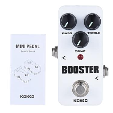 Imagem de LiebeWH Mini Booster Pedal 2 Band EQ Guitar Effect Pedal Com True Bypass AC Adapter para Looper Effects