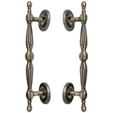 Imagem de Puxador Duplo Berlin 280mm Bronze Antigo Porta Pivotante - Maximametai