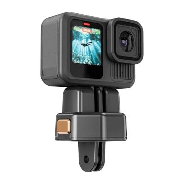 Imagem de Suporte de placa de liberação rápida para GoPro Hero 13 12 11 10 9 8 adaptador QR de tripé de garras, kit de configuração rápida compatível com Gopro Public Head, para DJI Osmo Action 5 pro 4 3