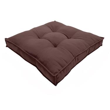 Imagem de Almofada Futon Decoração 50x50 Cm Vários Modelos Marrom