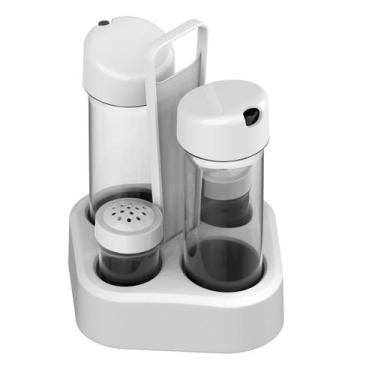 Imagem de Conjunto Galheteiro 4x1 Porta Azeite Vinagre Saleiro Paliteiro Uniterm