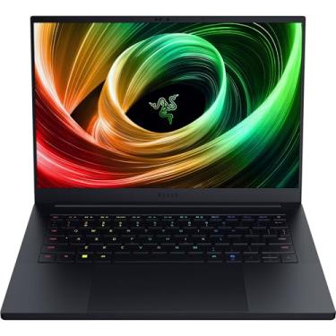 Imagem de Razer Notebook para jogos Blade 14 (2025): NVIDIA GeForce RTX 5060 - CPU AMD Ryzen AI 9 365 - Tela OLED 3K 120Hz - 16GB LPDDR5X RAM - SSD de 1TB - Fino e leve - Chroma RGB - Windows - Preto