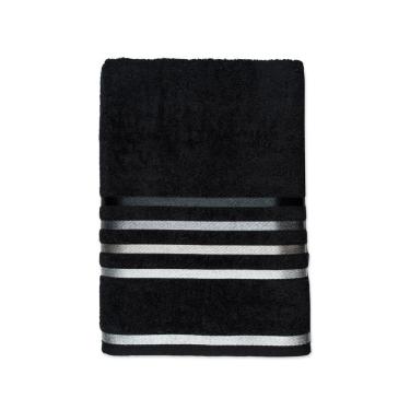Imagem de Toalha Banhão Karsten Preta Fio Penteado 86cm x 1,50m