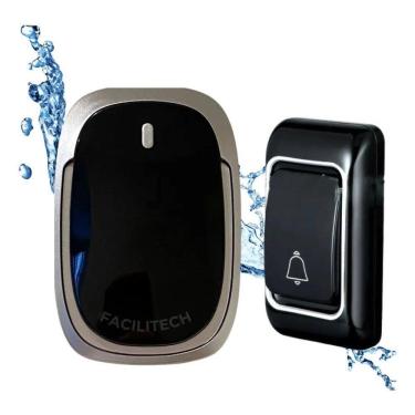 Imagem de 2X Campainha Residencial Sem Fio Som Musica Wifi 100Mt 32 To