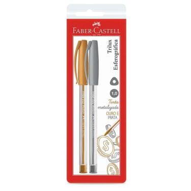 Imagem de Caneta esfer Trilux 2 unid 032PO Faber-Castell