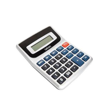 Imagem de Calculadora mesa 08dig.prata letron - LEONORA LETRON