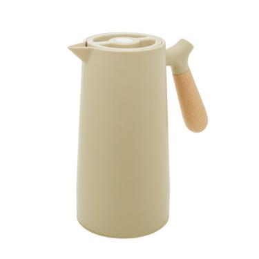 Imagem de Garrafa Térmica Plástico Com Cabo Madeira Nórdica Menta 1l Wolff