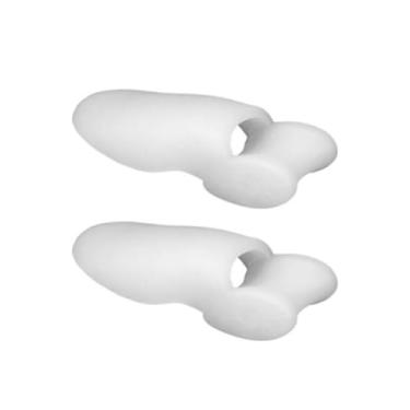 Imagem de Par Protetor Ortopédico Joanete Alívio de Dor Separador Corretor de Dedos Antiderrapante Silicone