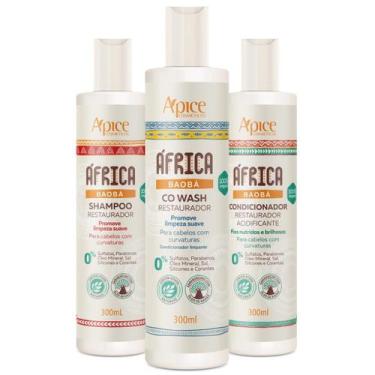 Imagem de Kit Apice África Baobá Shampoo 300ml Condicionador 300ml Co Wash 300ml