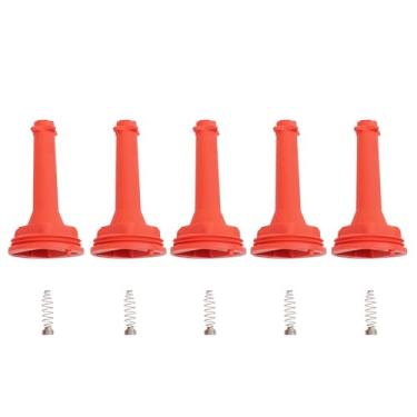 Imagem de TRQ Conjunto de bobinas de ignição de desempenho vermelho compatível com Volvo C30 2006-2013 C70 2004-2011 S40 2004-2015 S60 2004-2006 S80 2005-2011 V80 50 20 15 V60 Cross Country