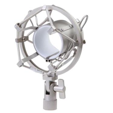 Imagem de Shockmount,aranha,anti Shock P/ Microfone Condensador,metal,cor Champa