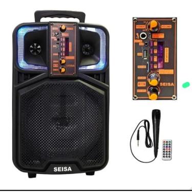 Imagem de Caixa de som com Led e Microfone - Seisa