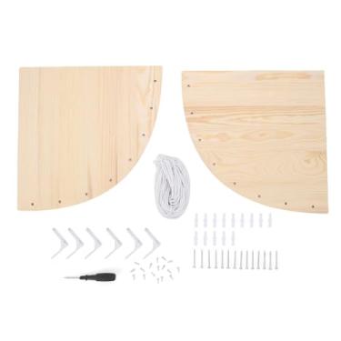 Imagem de Fockety Organizador de Brinquedos de Pelúcia de Madeira, Prateleira de Armazenamento de Animais de Pelúcia para Quarto de Crianças Com Layout Aberto e Suporte de Carga Forte, para