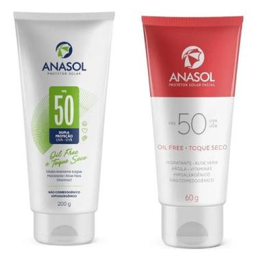Imagem de Kit Anasol Protetor Solar FPS 50 Corporal 200g + Facial 60g
