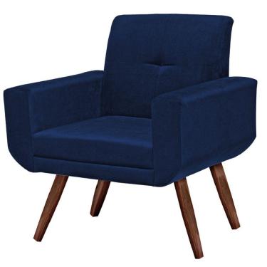 Imagem de Poltrona Decorativa Anitta Sala E Escritório Pés Madeira