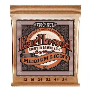 Imagem de Encordoamento P-violão Aço Earthwood Media Leve Phosphor Bronze Ernie Ball 012"-054" P02146