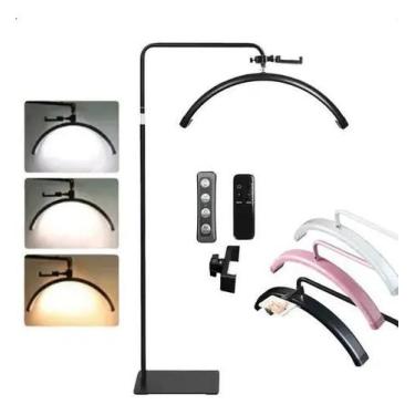 Imagem de Luminária de Led Meia Lua 40W 3000K a 7000K TPhoto Bivolt