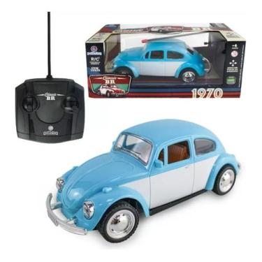 Imagem de Carrinho de Controle Remoto Fusca clássico Azul - Polibrinq