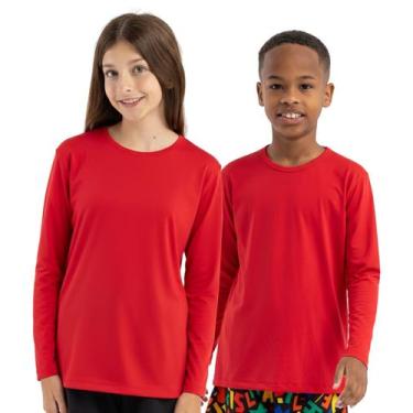 Imagem de Kit 5 Camiseta Térmica Infantil Menino e Menina Sortido - Brilha Kids,