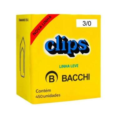 Imagem de Clips Galvanizado Linha Leve Bacchi 3/0 C/450