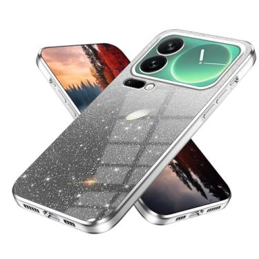 Imagem de Wousunly Compatível com Xiaomi 17 Pro Max, capa protetora transparente brilhante de silicone para Xiaomi 17 Pro Max, capa protetora transparente brilhante (branca)