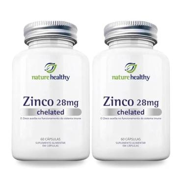 Imagem de COMBO c/ 2 - ZINCO QUELATO 28MG c/ 60 NATURE HEALTHY