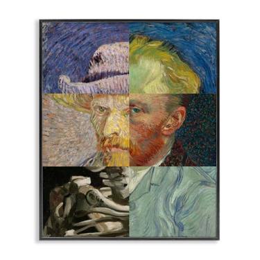 Imagem de Stupell Industries Retratos de Van Gogh Colaged Gray Framed Giclee Art, design por Masters Redux, 20 x 16