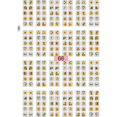 Imagem de 240 Adesivos de Unhas Decoradas Artesanal 3D revenda - Paty Adesivos, 