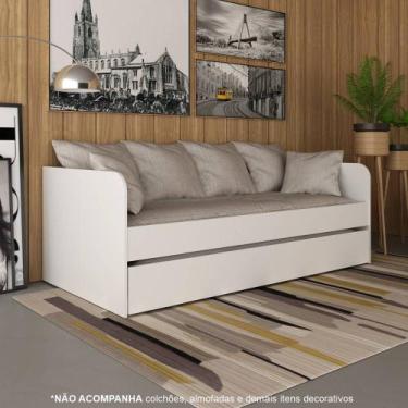 Imagem de Sofá Cama Solteiro com cama Auxiliar 193x95,2cm CM8032 Tecnomóbili, Br