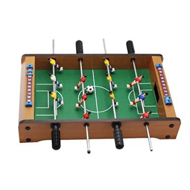 Imagem de Mini jogo de pebolim de mesa para crianças e adultos | Mesa de futebol portátil para jogar em casa | Melhora as habilidades de tiro e blocos de goleiro | Ótimo equipamento de fitness para diversão em
