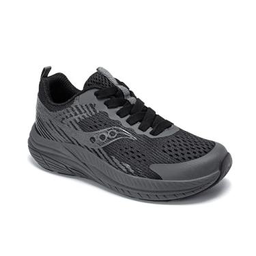 Imagem de Saucony Tênis infantil unissex Hurricane Kdz, Preto/Sombra, 15