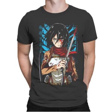 Imagem de Camiseta Unissex  Attack on Titan  Mikasa Premium - Shimai, M