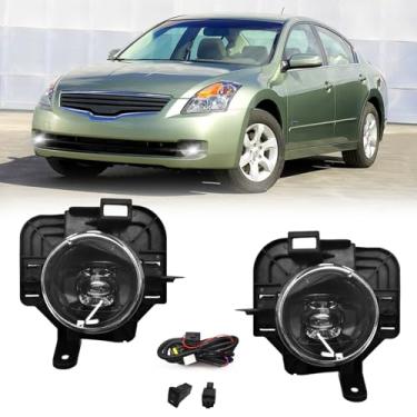 Imagem de Faróis de neblina de LED compatíveis com Nissan Altima 4DR Sedan 2007-2009 Conjuntos de faróis de neblina com interruptor e chicote de fiação