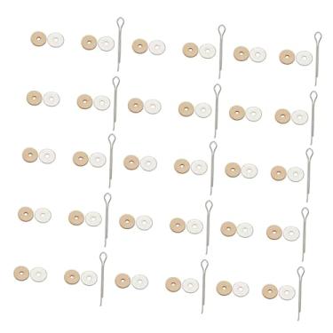 Imagem de YIJU Conectores de Articulação para Bonecas, Discos de Madeira Giratórios para Artesanato, Brinquedos Feitos à Mão, Discos de Fibra de Madeira.